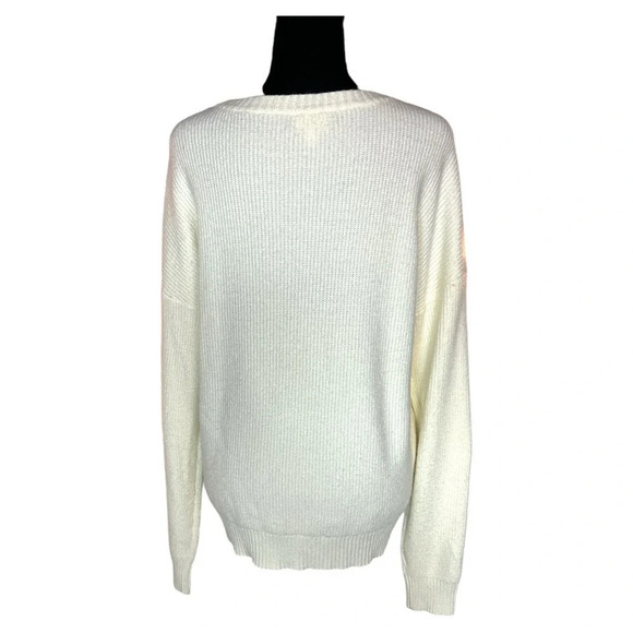 Cyrus Cable Knit Cream Sweater Size XL - Picture 4 of 7